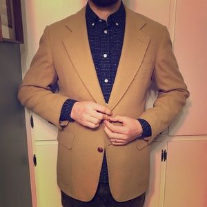 Nordstrom brand Camel coat blazer wool jacket